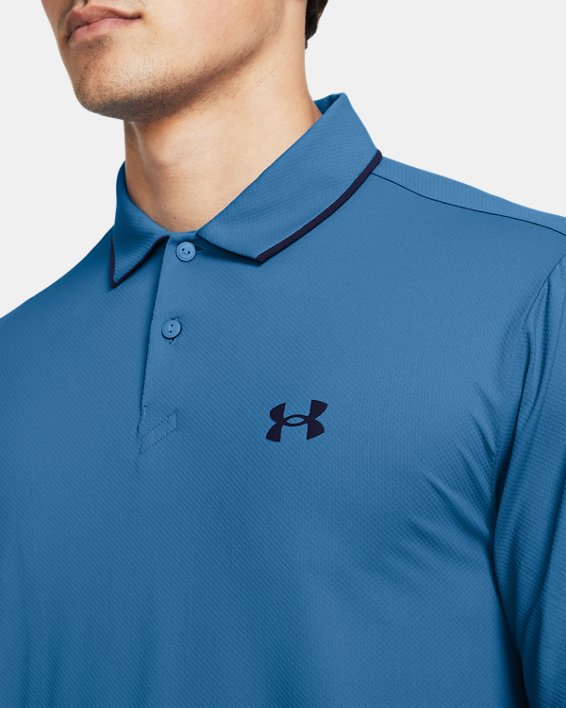 เสื้อโปโล UA Iso-Chill สำหรับผู้ชาย in Blue image number 2